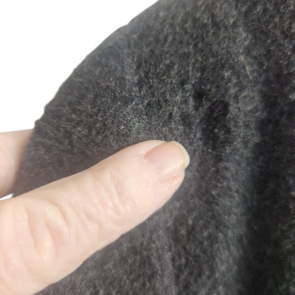 Maitland Of England-VTG-Wool/Cashmere-Charcoal Gray OverCoat-L-Old Money-Flawed - Picture 8 of 13